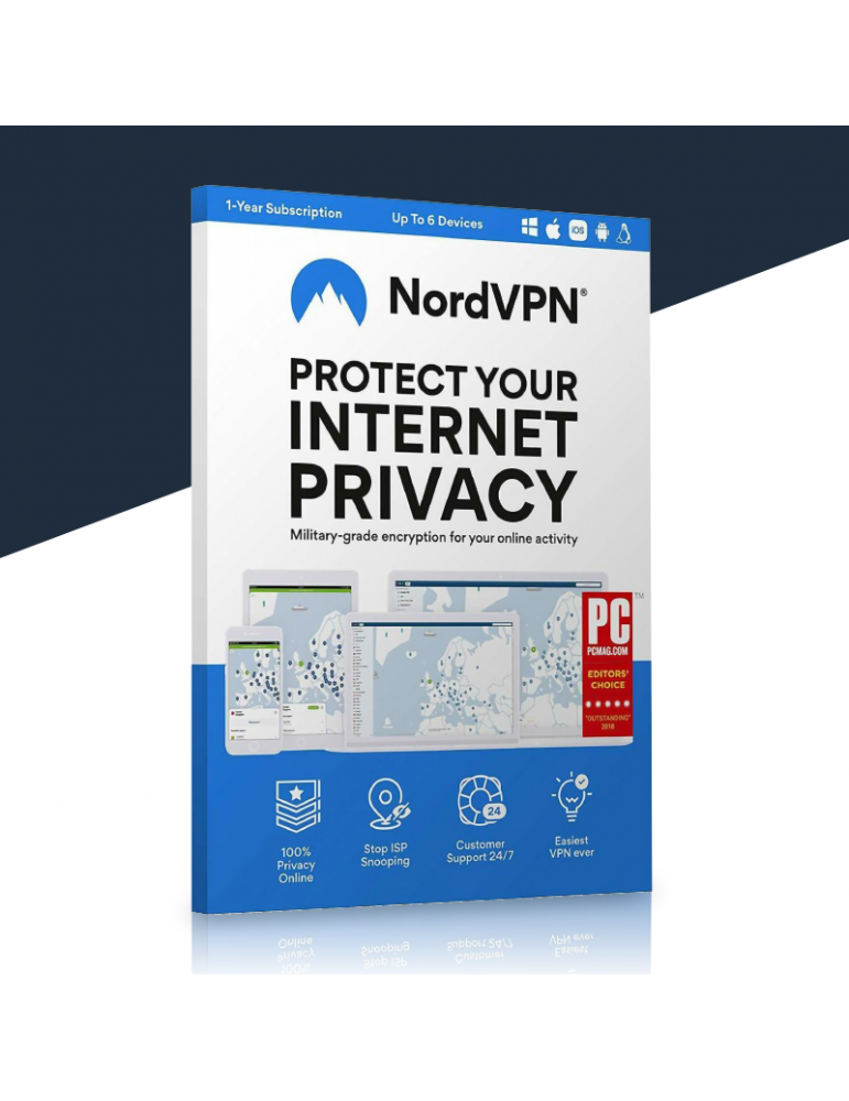 NordVPN 6 Dispositivos | 1 Ano (Digital)