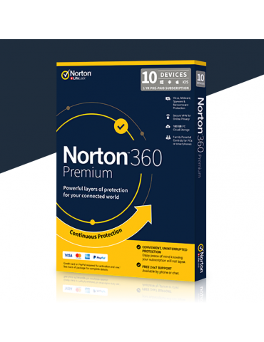 Norton 360 Premium 10 PC's...