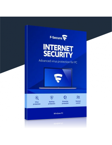 F-Secure Internet Security 3 PC's | 1 Ano