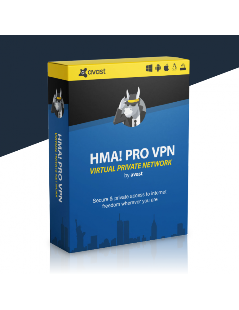 Avast HMA VPN PRO | Dispositivos Ilimitados | 1 Ano (Digital)