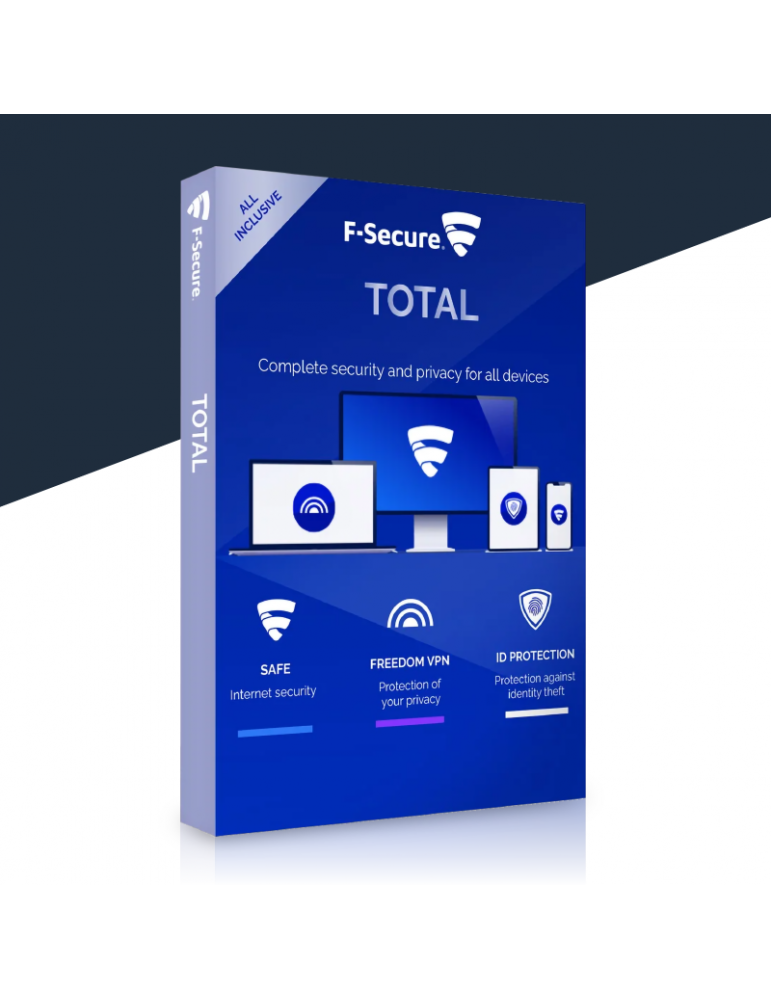 F-Secure Total Security + VPN 3 PC's | 1 Ano (Digital)